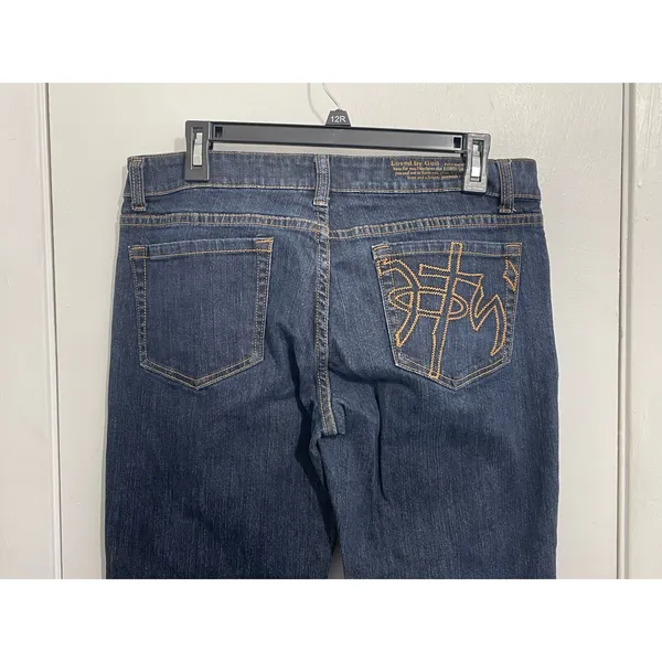 Not of This World Jesus Jeans Size 30 Low Rise Bootcut Baggy 90s Western - Image 4