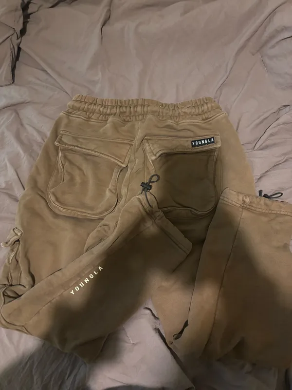 YoungLa Men’s Sweatpants Brown Size M - Image 4