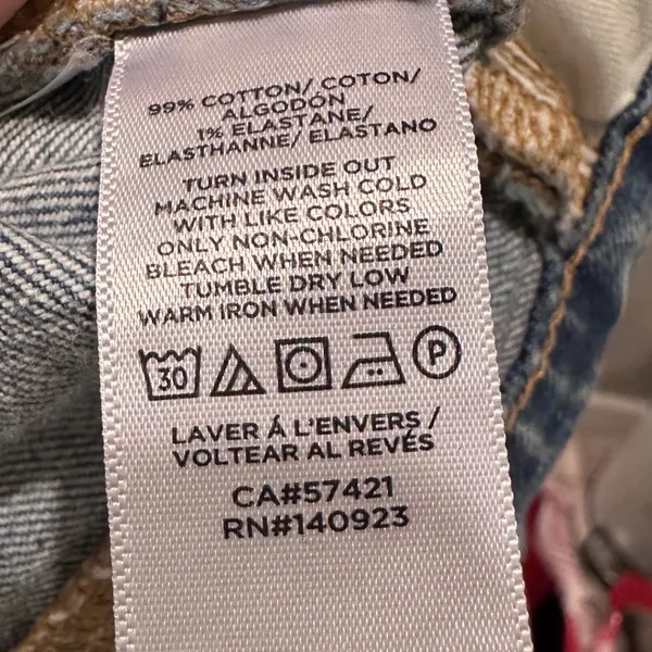Loft High Waist Straight Crop Distresssed Denim‎ Jeans Size 32 - Image 9