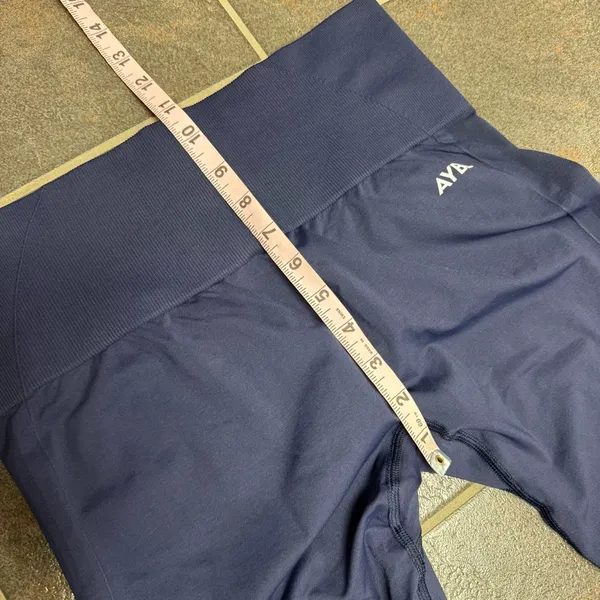 AYBL Empower Seamless Pull On Leggings Navy Blue Large Workout Fitness Gym NWOT - Image 12