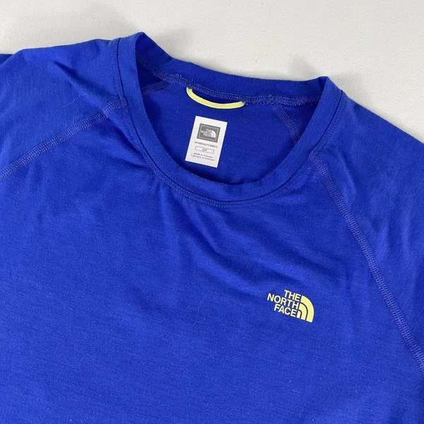 The North Face T Shirt Women's Small VaporWick Blue Polyester Stretch TNF Ladies - Image 2