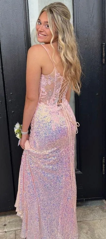 pink prom dress Size 4 - Image 5