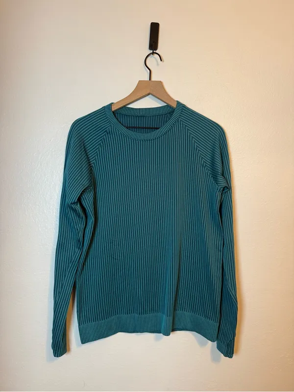 Lululemon Rest‎ Less Pullover
Colour Rib Green Jasper / Oceanic - Image 2