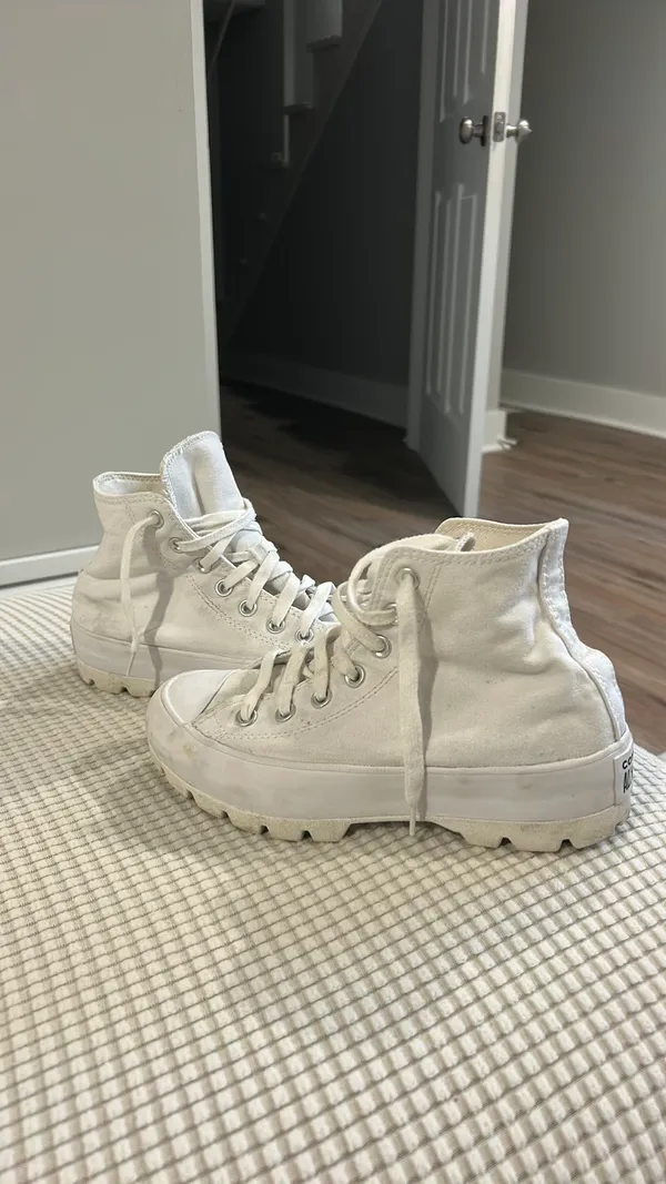 White Converse High-Top Sneakers All Star All - Image 2