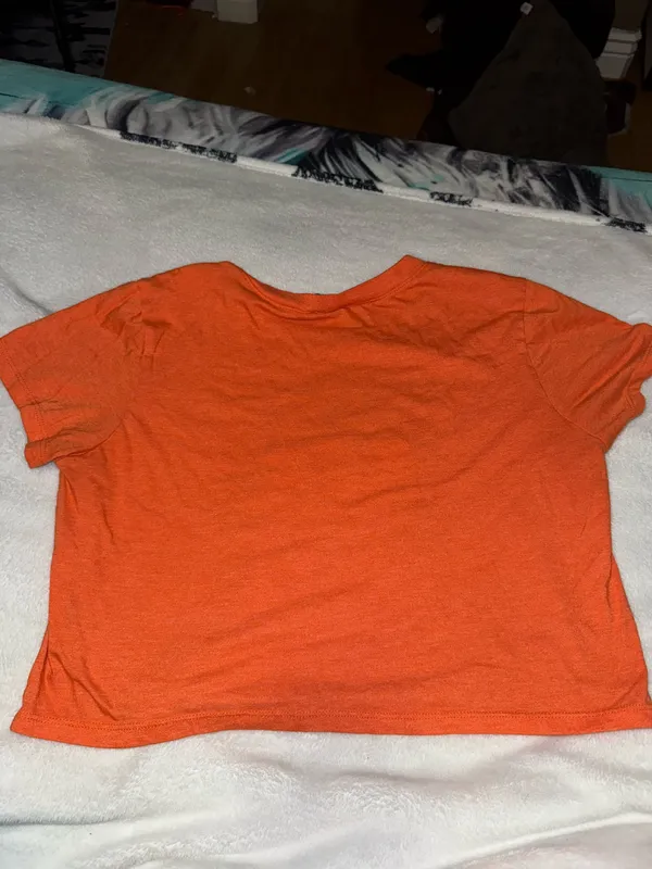 Houston Texas crop tee Orange Size M - Image 4