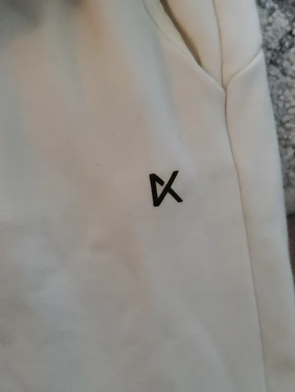 White Knit Jogger Pants Kora Be Your Bests Size Small - Image 3