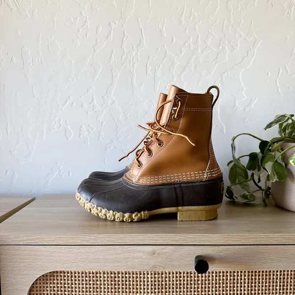 L.L. Bean | 8" Waterproof Leather Duck Boots Brown Size 6 - Image 5