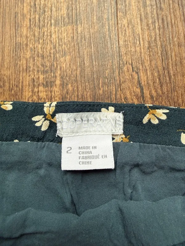 Women’s Cooperative Blue Floral Mini Skirt - Size 2 - Image 3