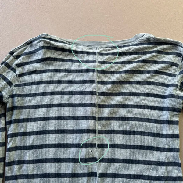 Stateside Striped Thermal Henley Tee - Image 5
