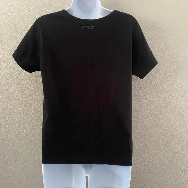 Vintage‎ Y2K Black T-Shirt S Fairy Grunge Gothic Summer Casual 2000s Graphic Tee - Image 2