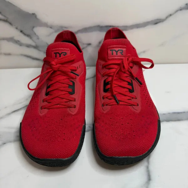 TYR DZ-1 DropZero Barefoot Trainers M Sz 7.5 W Sz 9 Red/Black Gym Lift Crossfit - Image 3