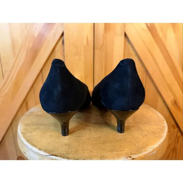 Trotters Kiera Pump Black Suede Size 11WW - Image 4