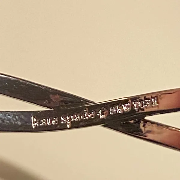 Kate spade cubic zirconia pave silver plated Infinite hinges bangle, new. - Image 5