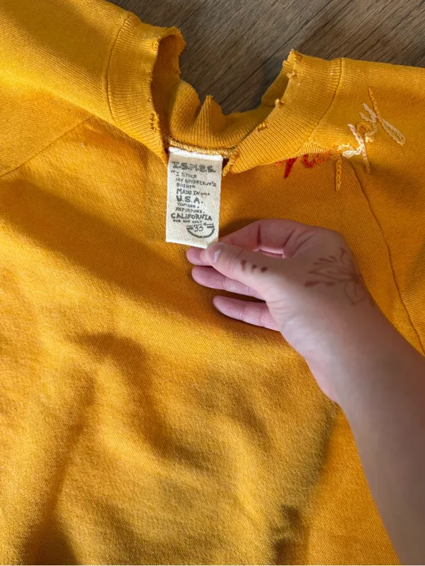 I Stole My Boyfriends Shirt Mustard Yellow Crewneck - Image 5