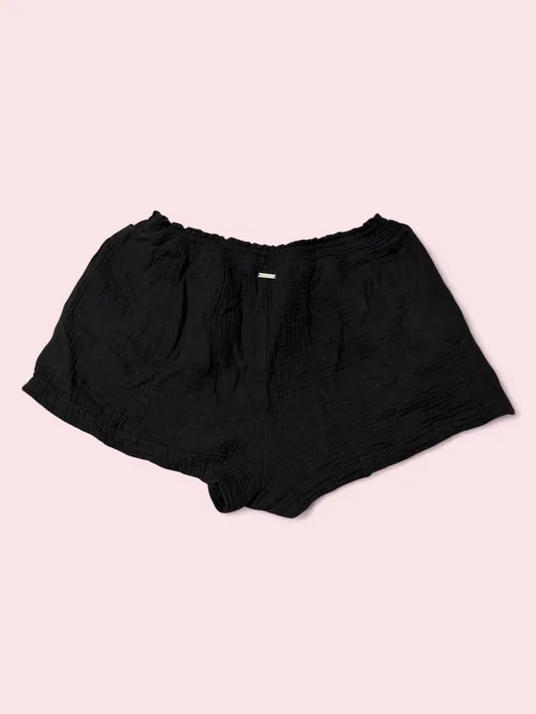 Billabong High-Waist In The Waves Gauze Shorts in Black - Image 2