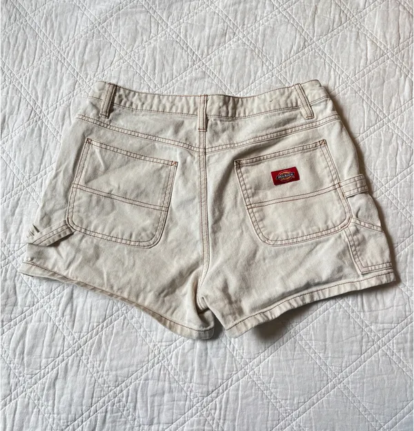 Dickies White Denim Cargo Shorts - Image 3