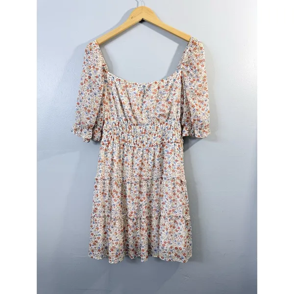 Trixxi Floral Mini Ruffled Tiered Sundress Size XL - Image 2