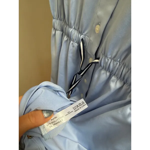 NEW Tuckernuck Light Blue Short Sleeve Performance Jersey Alcott Golf Dress XS - Image 9