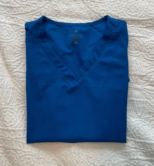Med couture Blue Scrub Top - Image 4