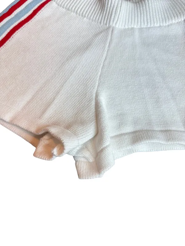 Daily Practice Anthropologie 100% Cotton Stretch Shorts Side Stripes Size XXS - Image 2