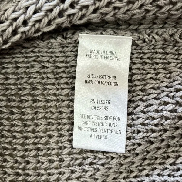Helmut Lang Gray Plov Open Knit Fine Cord Pullover Sweater Small - Image 6
