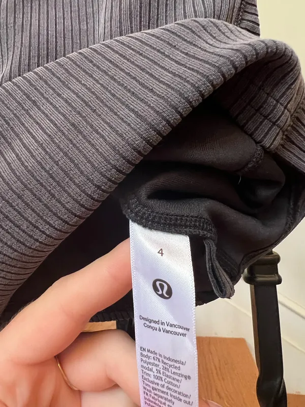 Lululemon Ribbed Softsteme Cropped Tank Top - Image 4