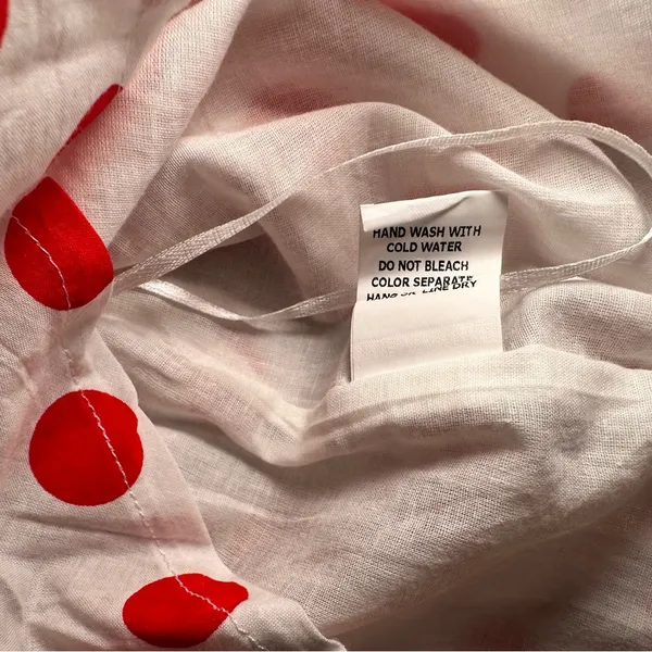 NWT Wild Honey polka dot cutout mini dress white and red size M - Image 8