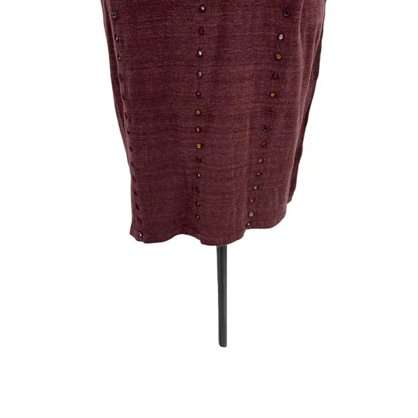 Anita Dongre Grassroots Dress Tank‎ Mirror Detail Cotton Purple Size 12 - Image 8