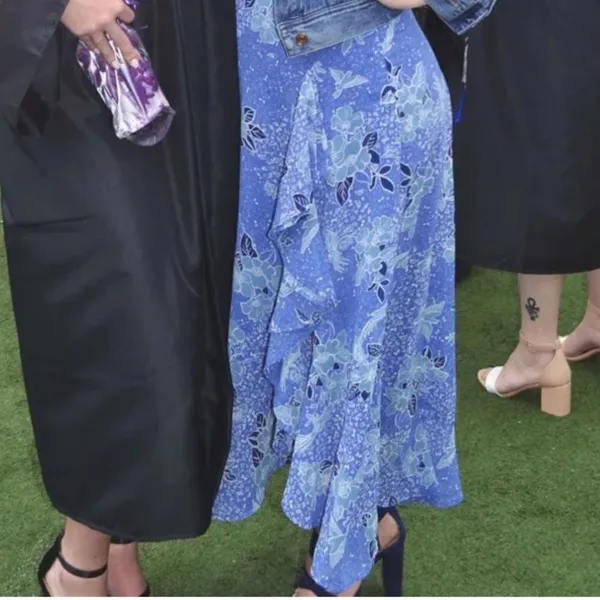 Lulus ✨HP✨Views Periwinkle Blue Floral Print Maxi Skirt✨ - Image 7