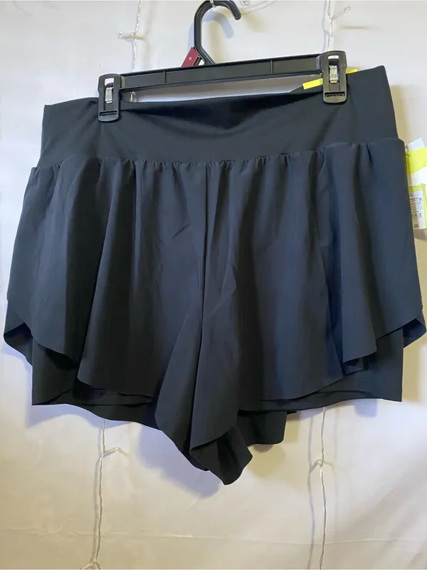 Black Athletic Skort with Flowy Overlay Size XL - Image 3