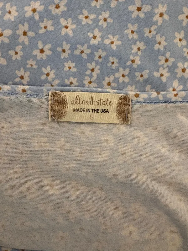 Altar'd State Dress Floral Mini Blue - Image 3