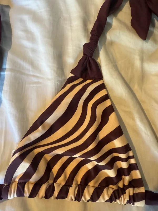 White fox boutique zebra bikini set  - Image 4