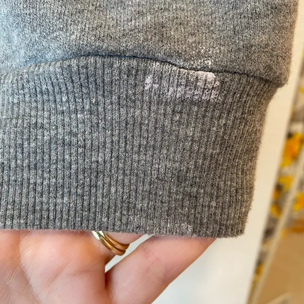 Hollister Gray Rhinestone Sweatshirt | Size M - Image 5