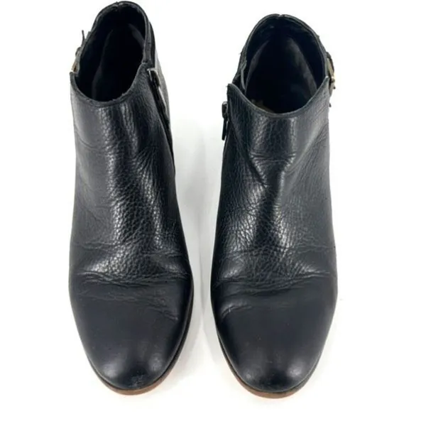 Sam Edelman Leather Buckle Ankle Booties Black Boots Size 8 Style Petal‎ - Image 2