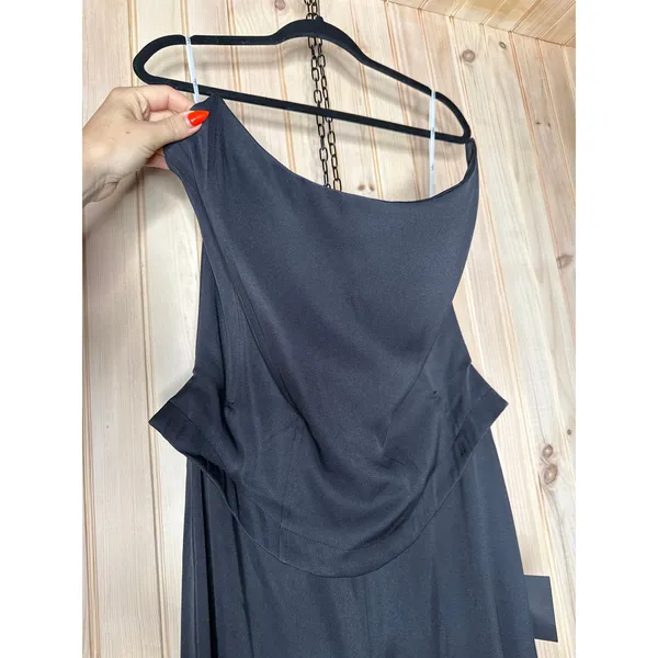 Lulus Jumpsuit Polished Charisma Black Strapless Jumpsuit Tube Extra Large - Image 4