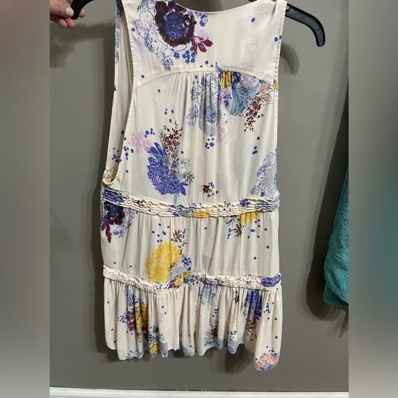 Free People Women’s Purple‎ Haze Printed Tunic XS - Image 2
