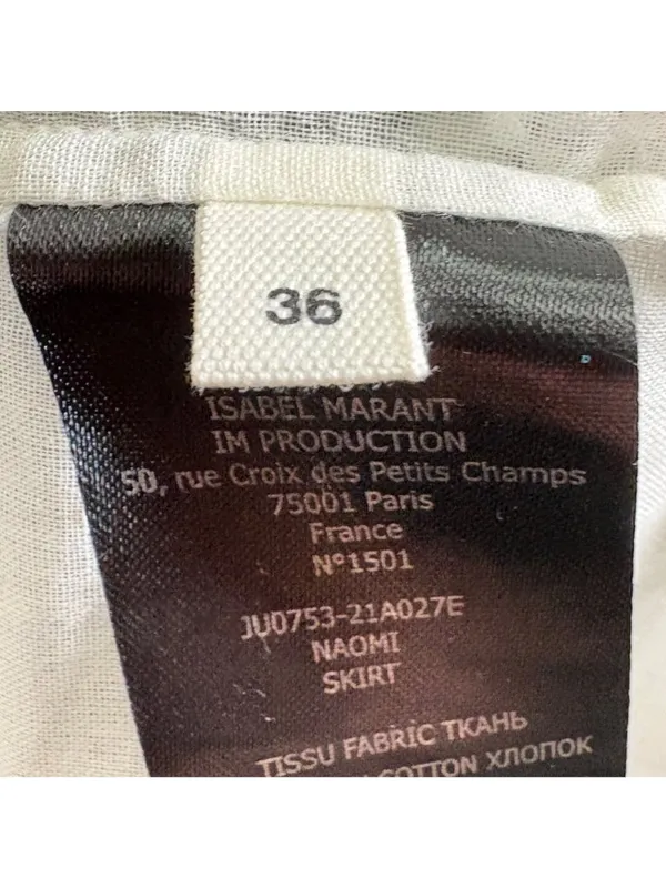 Isabel Marant Etoile Naomi Smocked Mini Skirt Size 36 US 4 - Image 12