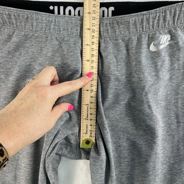 Nike Large L Leggings Hologram Carbon Heather Gray Full Length‎ 886257-091 - Image 15