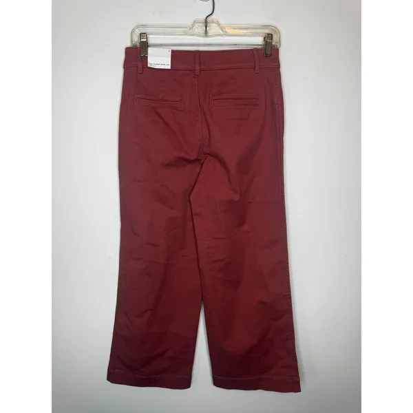 LOFT The Palmer Wide Leg High Rise Pants Size 2 Dusty Rose Pink Denim Trousers - Image 5