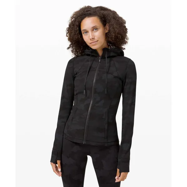 Lululemon Hooded Define Jacket Heritage 365 Camo Deep Coal Multi Size 10 - Image 10