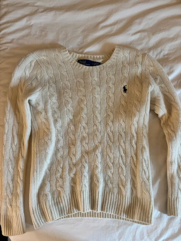 Ralph Lauren Cable Knit Wool Sweater Polo Cashmere - Image 2