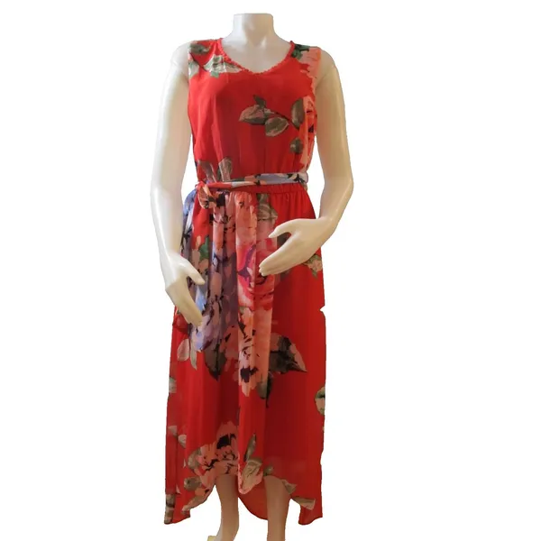 Apt. 9 Women’s Hi‑Low Dress Pink Floral Sleeveless Size Medium NWT - Image 3