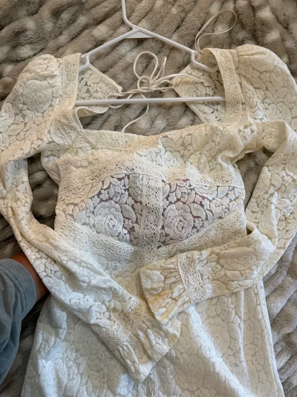 Lulus White Lace Dress - Image 8