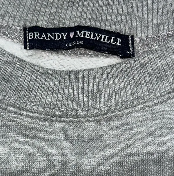 Brandy Melville John Galt Crop Sweatshirt Pacific City Rainbow - Image 8
