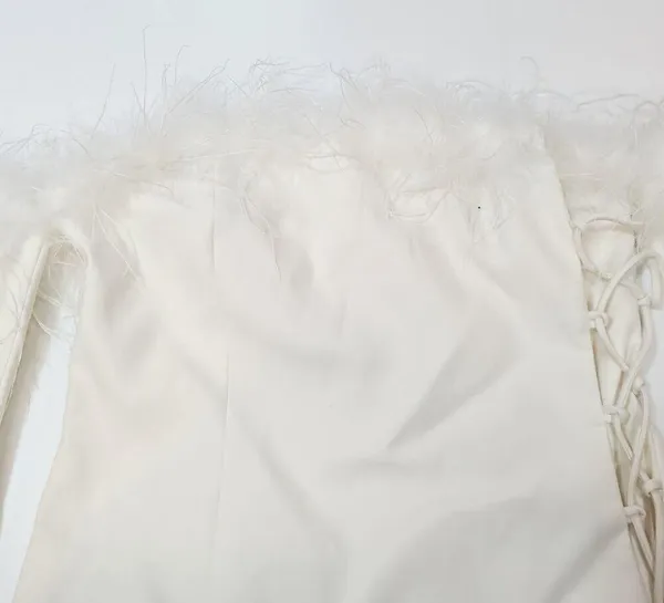 Camila Coelho Astrid Mini Dress in Ivory Medium - Image 5