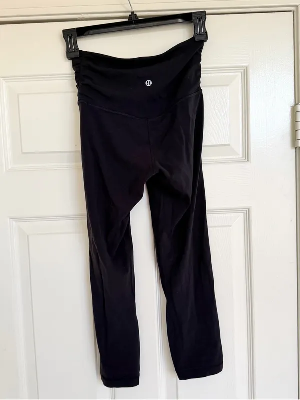 Lululemon Aligned Angles High Rise Yoga Leggings Pants Crop 4 Black - Image 8