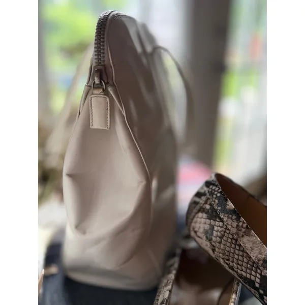 Prada White Nappa Leather Tote Bag | Made in Italy | Zip Top | Minimalist Luxury - Image 8