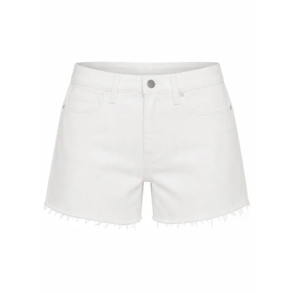 Universal Threads High Rise Cotton Boyfriend Shorts White Size 0 - Image 3