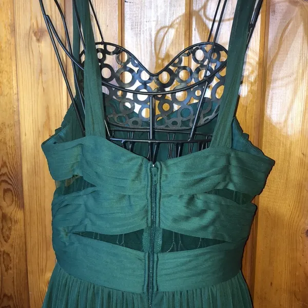 Birdy grey ELSYE DRESS MESH EMERALD bridesmaids dress size medium green wedding - Image 14
