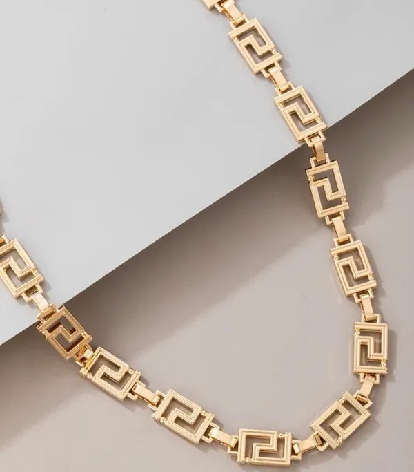 New Detail Gold Necklace - Image 5